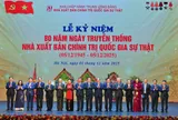 Nhà xuất bản Chính trị quốc gia Sự thật kỷ niệm 80 năm Ngày truyền thống và đón nhận Huân chương lao động hạng Nhất