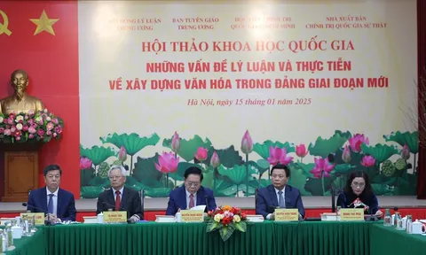 Hội thảo khoa học quốc gia “Những vấn đề lý luận và thực tiễn về xây dựng văn hóa trong Đảng giai đoạn mới”