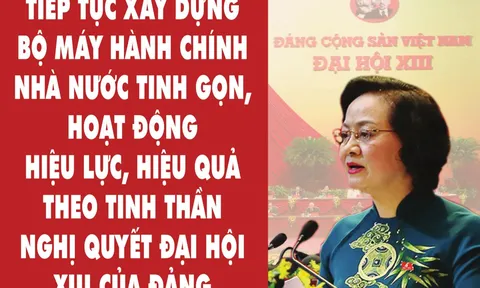 Xây dựng tổ chức bộ máy nhà nước tinh gọn, hoạt động hiệu lực, hiệu quả