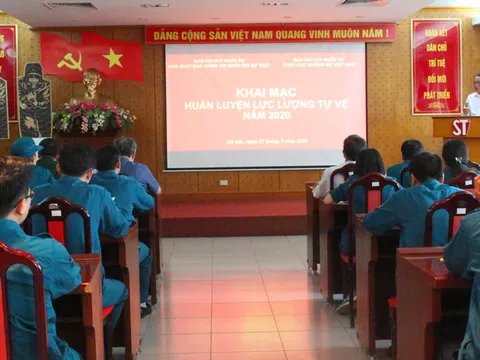 Khai mạc huấn luyện lực lượng tự vệ năm 2020