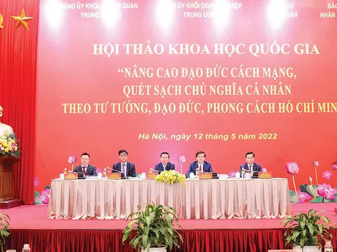 Nâng cao đạo đức cách mạng, quét sạch chủ nghĩa cá nhân theo tư tưởng Hồ Chí Minh gắn với xây dựng Đảng về đạo đức hiện nay