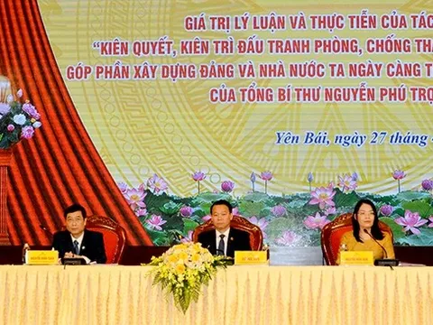 Tọa đàm khoa học Giá trị lý luận và thực tiễn của cuốn sách Kiên quyết, kiên trì đấu tranh phòng, chống tham nhũng, tiêu cực, góp phần xây dựng Đảng và Nhà nước ta ngày càng trong sạch, vững mạnh” của Tổng Bí thư Nguyễn Phú Trọng