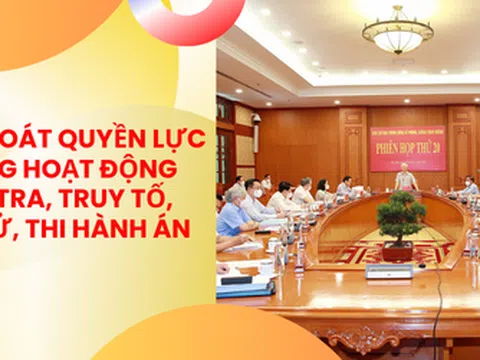 Kiểm soát quyền lực, phòng, chống tham nhũng, tiêu cực trong hoạt động điều tra, truy tố, xét xử, thi hành án