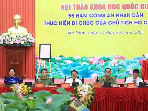 Hội thảo khoa học quốc gia “55 năm Công an nhân dân thực hiện Di chúc của Chủ tịch Hồ Chí Minh”